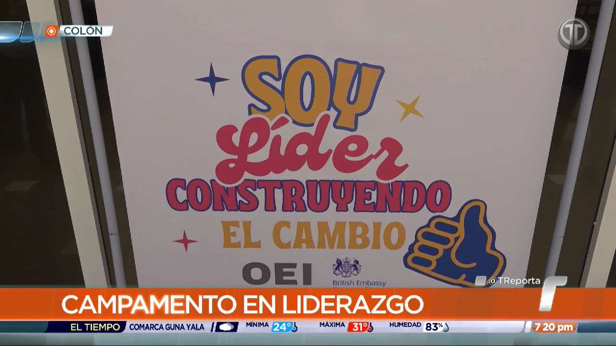 TReporta's tweet photo. Más de 60 jóvenes en la provincia de Colón aprovechan sus vacaciones y participan del segundo Campamento en Liderazgo, con el objetivo de aportar soluciones en sus comunidades. El evento es organizado por la Embajada Británica en Panamá y la OEI. https://t.co/bnW5zaypPc
