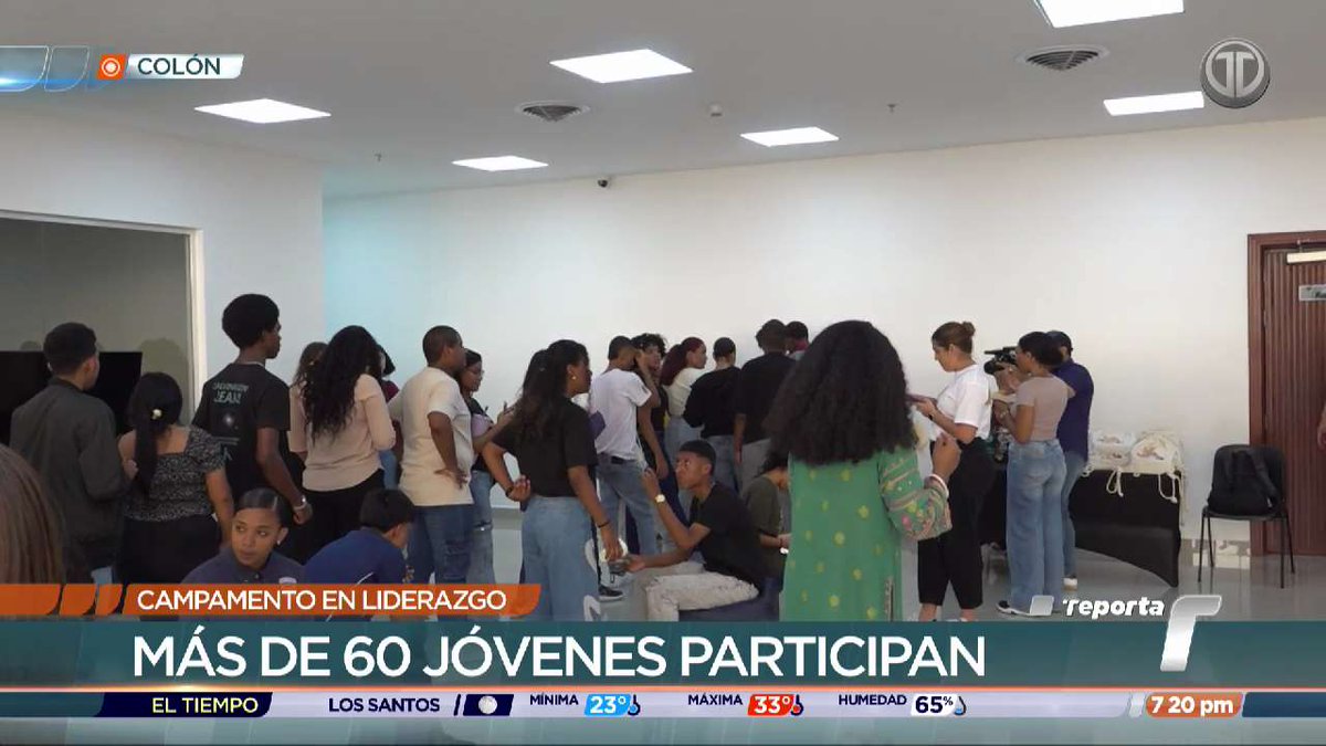 TReporta's tweet photo. Más de 60 jóvenes en la provincia de Colón aprovechan sus vacaciones y participan del segundo Campamento en Liderazgo, con el objetivo de aportar soluciones en sus comunidades. El evento es organizado por la Embajada Británica en Panamá y la OEI. https://t.co/bnW5zaypPc