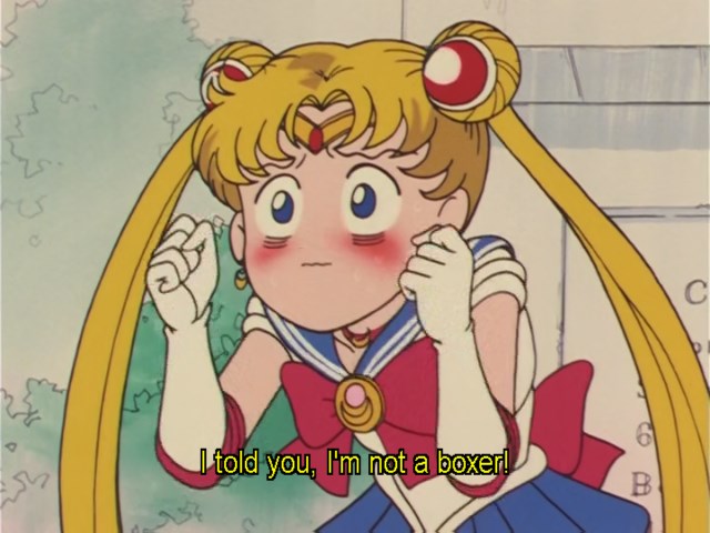I think it's funny that I decided to watch the anime solely because I felt like it would give the other scouts aside from Usagi screentime, but Usagi is still fighting alone for a good chunk of episodes, even the ones post-Rei and Ami joining lmao