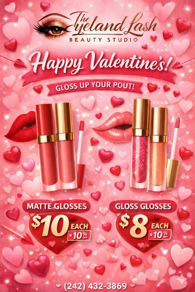 Get ready to pucker up with some lipglosses from Eyeland Lash 💄❤️💋🥰