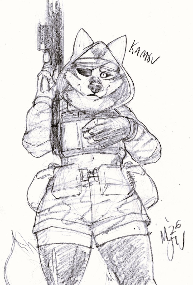 🎵🎶When you can't even say my name
Has the memory gone? Are you feeling numb?🎶🎵
A lil skich for <a href="/PAAWSTAR/">Kamov</a>