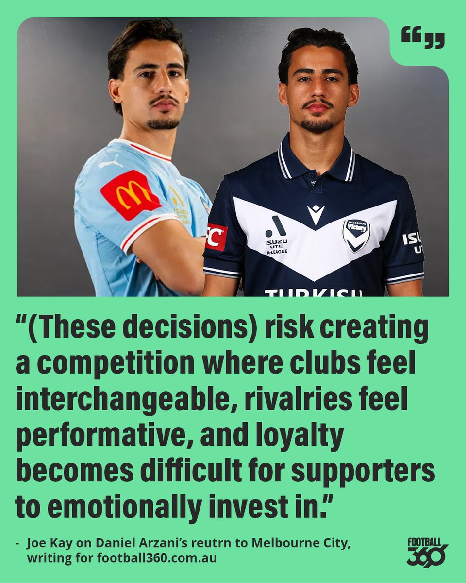 🇦🇺⚽️ "Once rivalry loses meaning, it becomes far harder to convince supporters that anything else does either," writes <a href="/joekayfootball/">Joe Kay</a>.

OPINION 📰 tinyurl.com/bdep8zdy