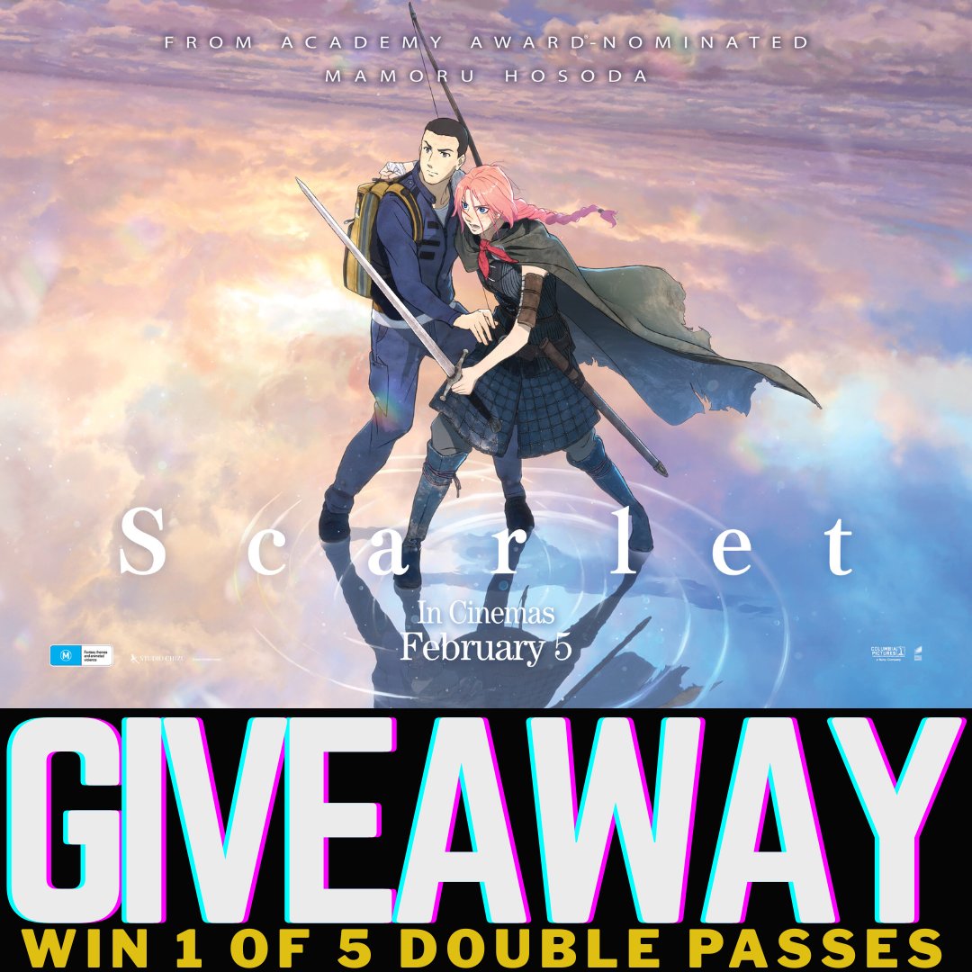 MKAUGaming's tweet image. 🚨GIVE AWAY - GIVE AWAY 🚨

Thanks to @SonyPicturesAUS, we have 5 x Double In-Season Passes “SCARLET” to #Giveaway.

👇Enter via the link below👇

LINK: mkaugaming.com/win-scarlet-mo…

#Giveaway #WIN #Scarlet #SonyPictures #SonyPicturesAUS #FreeTickets #MovieTickets