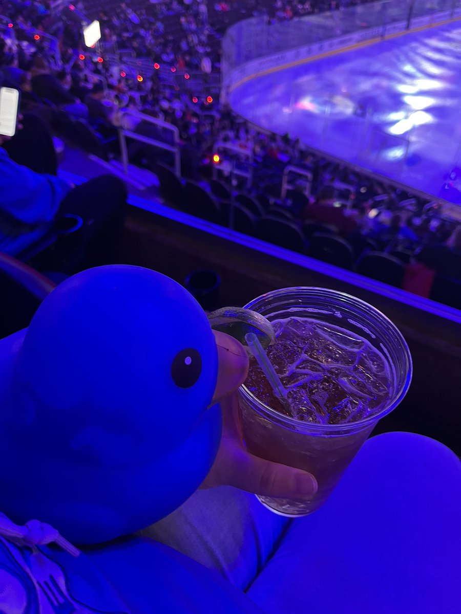 JessicaMcclureL's tweet photo. Duck in the house!  #fearthedepths #clevelandmonsters https://t.co/UwzBDjeR4U
