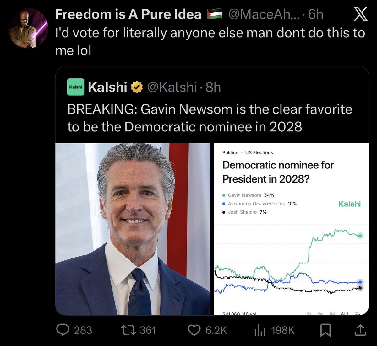 hutchinson's tweet image. If Trump rounded up everyone he thought was a socialist and literally put them in internment camps, I can’t honestly say if it would be enough for online leftist spaces to get on the same page about blue no matter who. 

I’m not even kidding. I have no idea what it would take.