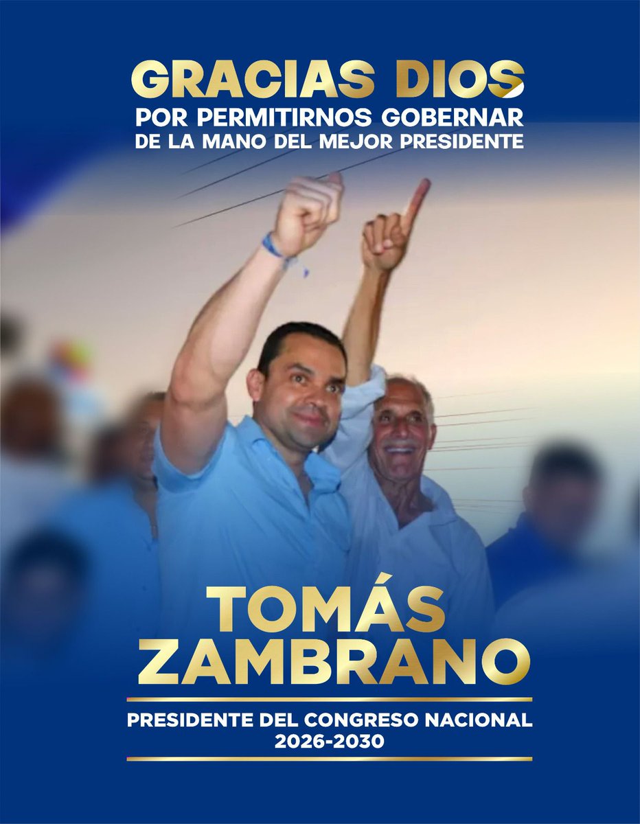 Presidente del soberano Congreso Nacional de Honduras!🇭🇳
<a href="/TommyZambranoM/">Tommy Zambrano</a>