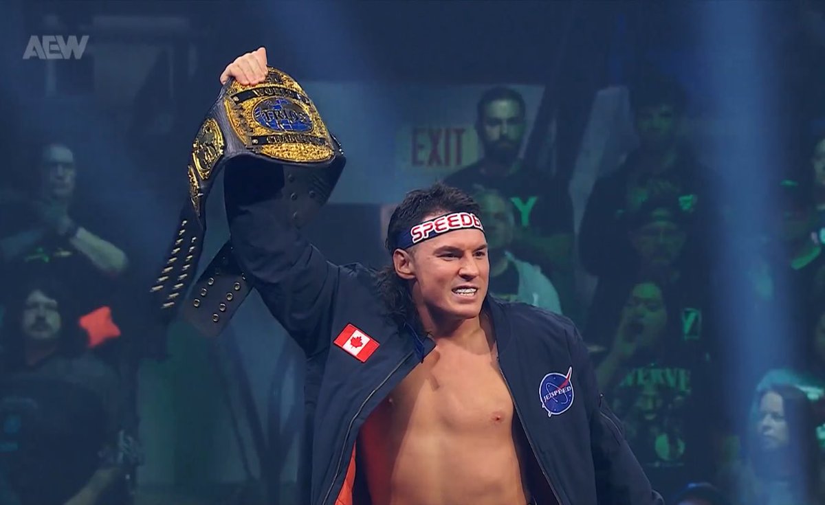 Ace109610's tweet image. Speedball with a title is beautiful 
Hopefully more to come 
#AEWDynamite