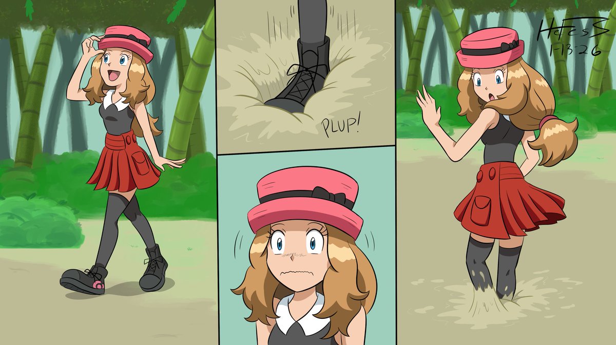 Pt1: During her Kalos journey, Serena took in the sights, completely unaware of what takes HER in. One soft step was all it took to plunge deep into the sticky muck. It'll be quite the showcase debut that won't undercut what's ahead for us and below for her!
#Pokemon #quicksand