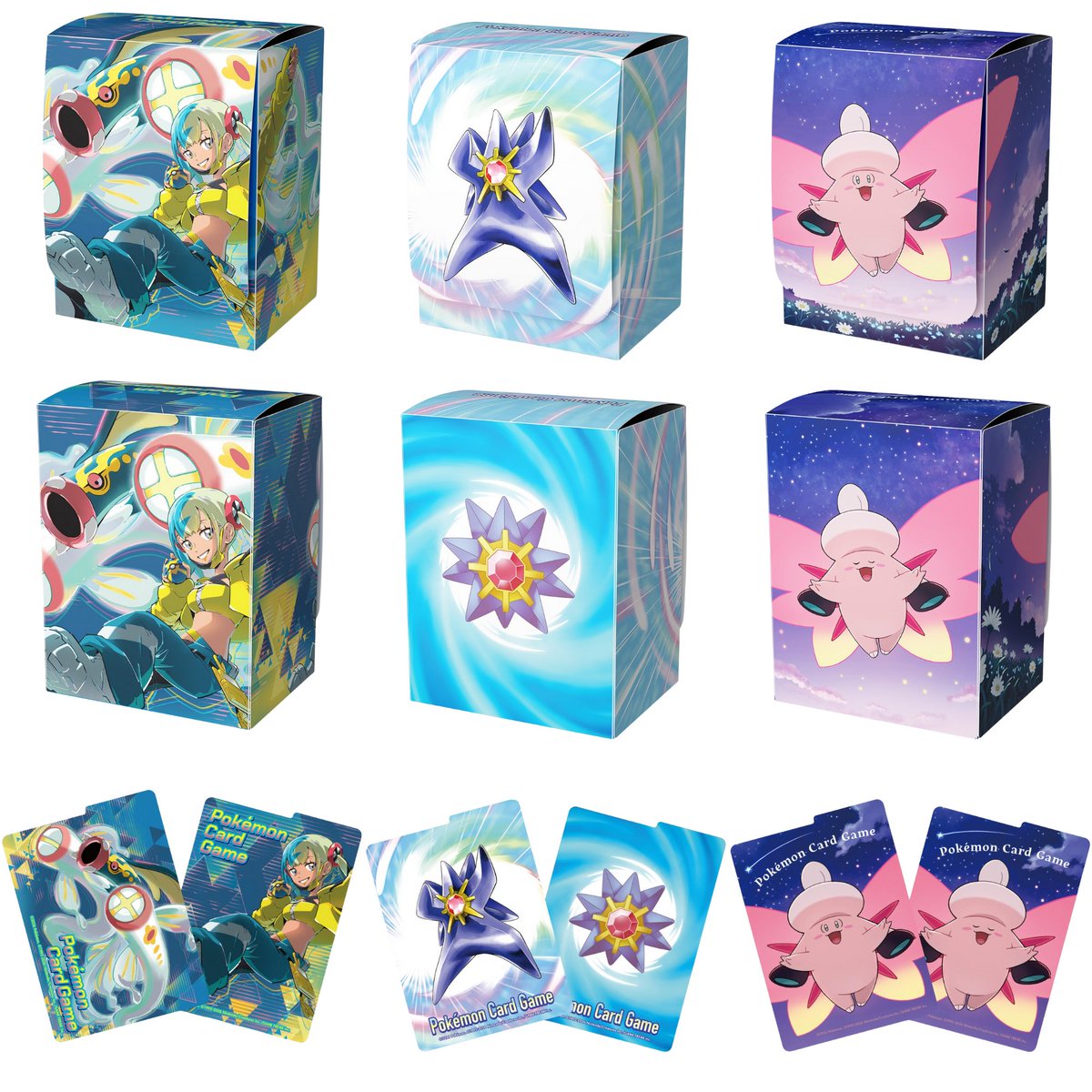 ポケカ新商品】 1月23日(金)発売の各デッキケースデザイン(正面/裏面