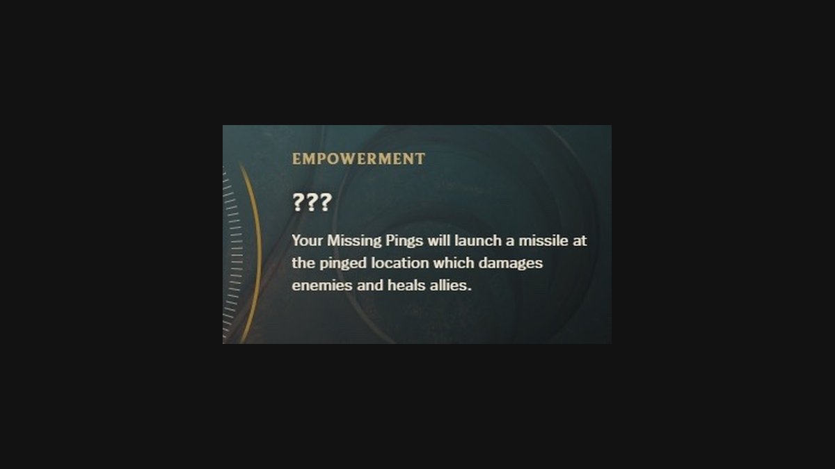 Sheep_Esports's tweet image. 🚨 Your missing pings will deal damage 💥

 New ARAM Mayhem augment will launch a missile at the pinged location that will deal damage to enemies and heal allies