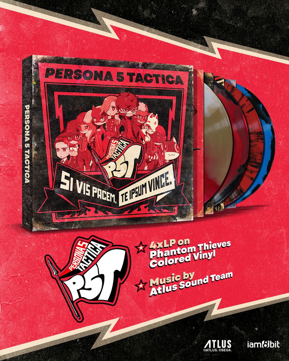 If you want peace, conquer yourself 😤

<a href="/iam8bit/">iam8bit</a> drops Persona 5 Tactica 4xLP Vinyl with music by the Atlus Sound Team! 🎼

Don't miss out ➡️ bit.ly/iam8bit-P5T-4x…