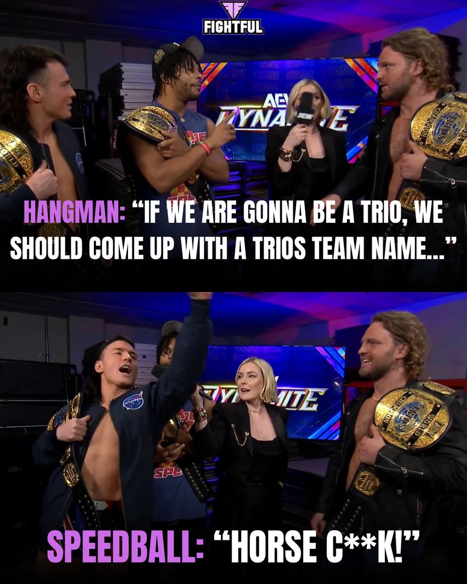 Fightful's tweet image. Never change, Speedball

#AEWDynamite