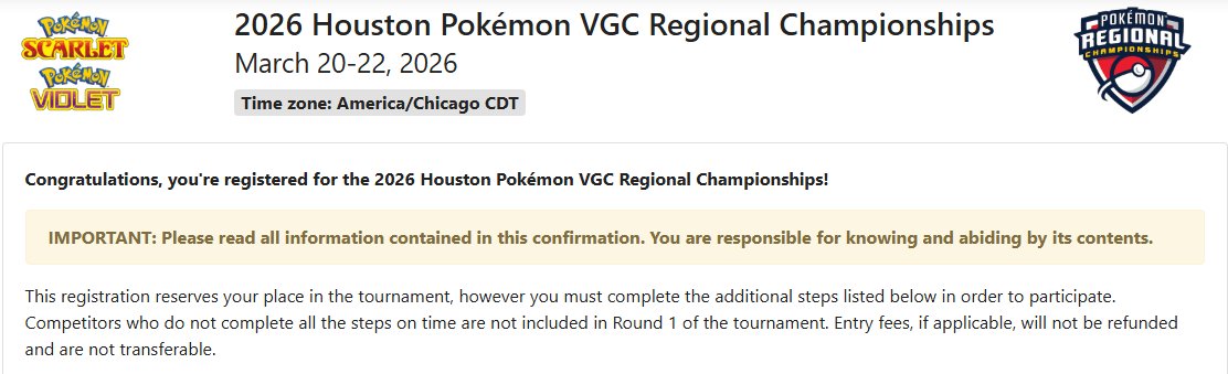 Registered for my first live event!