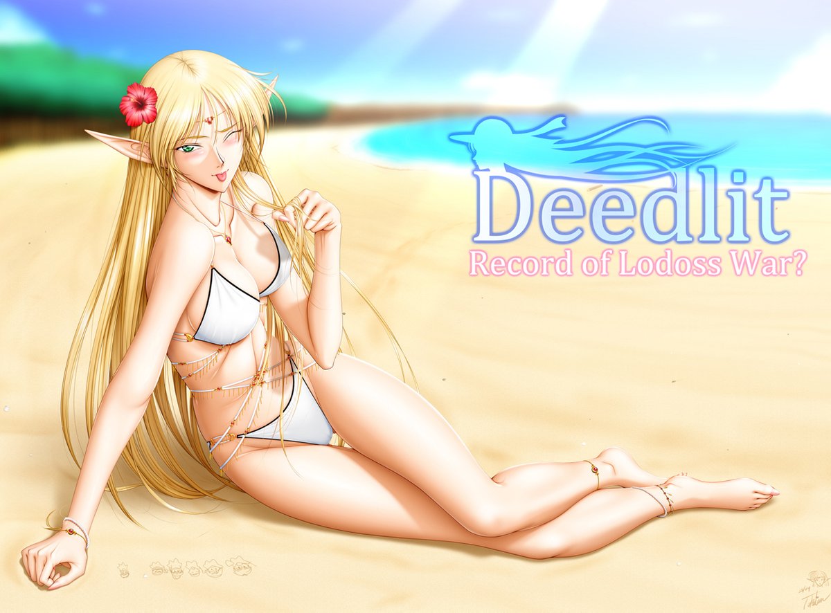 #くそ寒いので水着を貼る 
オリジナルキャラのフェリシアちゃんと、ロードス島戦記のディードリットどっちのキャラがいいかな?😏
どっちも脱衣仕様なので裸になるけどフェリシアちゃんの方は今までに一度も公開した事が無い…
寒すぎてまたしもやけが悪化中…😣 