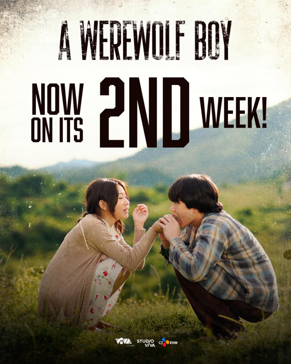 VIVA_Films's tweet photo. GOOD BOY YARN? 

Sugod na sa sinehan to watch A WEREWOLF BOY Now on its 2nd Week in Cinemas Nationwide! 

#AWerewolfBoyPH #RabinAngeles #AngelaMuji https://t.co/aPYj5tMjZI