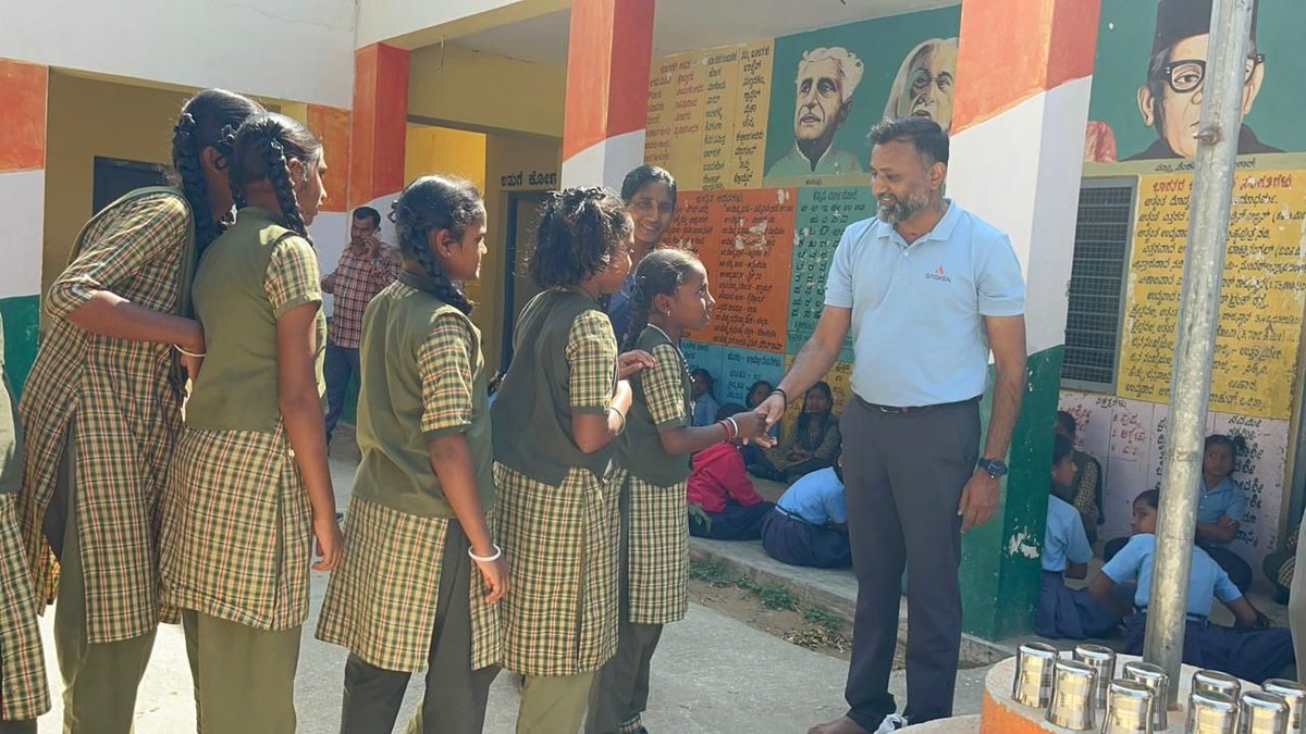 saskentweets's tweet photo. With Annapoorna Trust, Sasken’s Morning Nutrition Program now nourishes 13,089 students across 316 schools in Chintamani. One healthy start at a time 🌱
#PartnershipForGood #CSRLeadership #NutritionProgram #InvestInFuture https://t.co/kl6pdp8VvP