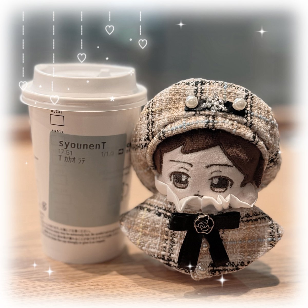 公式さんからぬいってなかなか出せないから、極限オタクなので自給自足した𐔌⑅ ՞. .՞𐦯♡

型紙だけ自分で作ってオーダーメイドの
Tくんぬいぐるみ可愛くできた😢💛
これはTくんだと言い張ってく（大声）

お洋服選び付き合ってくれたみんな
ありがとうめちゃ似合ってた(ദി⸝⸝◜࿀◝⸝⸝)🎀⟡.*#少年T