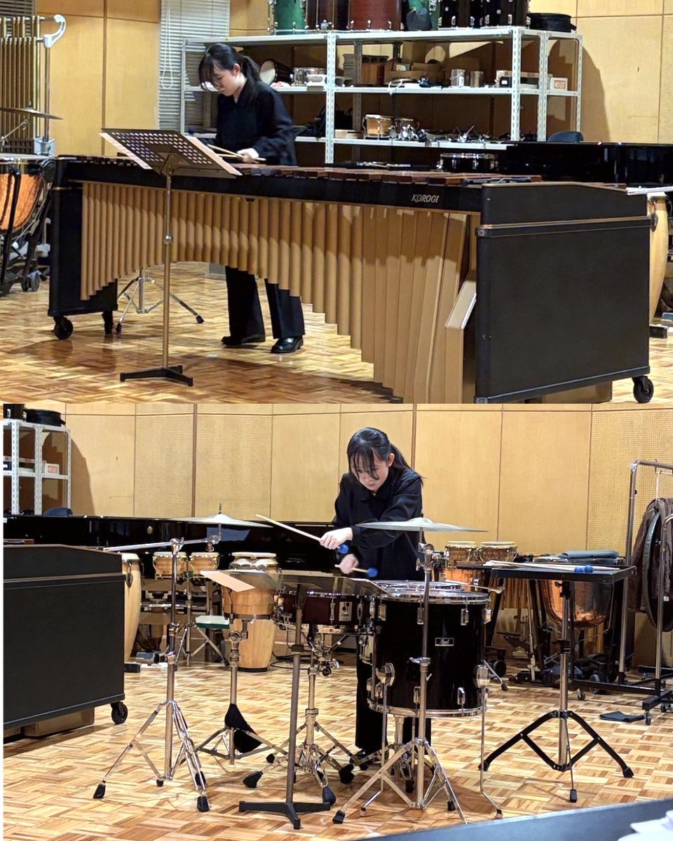 dagakkioku's tweet photo. 発表後は、それぞれの演奏について意見交換したり講評を渡したりと、試験前のいい経験に繋がったと思います！❤️‍🔥

1週間後���試験に向けて、より良い演奏を目指して打楽器専攻一同頑張ります！

#大阪教育大学打楽器専攻生 
#大阪教育大学 
#打楽器
#発表会 
#試験 https://t.co/QwAn4VR8tl