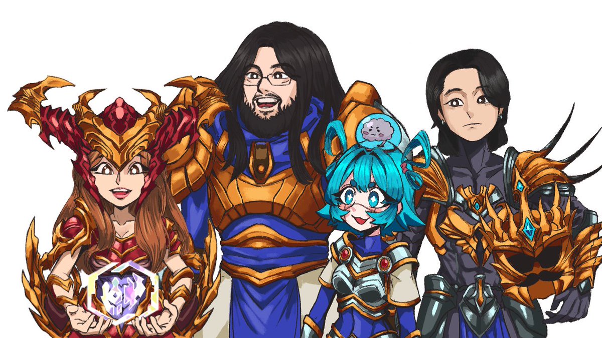 I drew a fanart of Boxbox Bash's Team WANG!
At first I was going to draw a 2nd panel with Toast as Sylas and no Shoomimi and Qt, but I changed my mind.
#idrewmimi