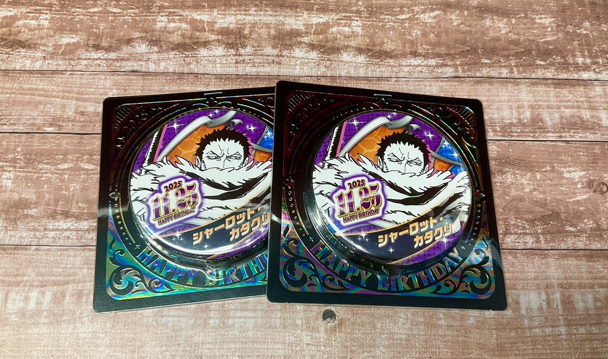 再入荷】原画商品 『ONE PIECE』バースデイ缶バッジ シャーロット