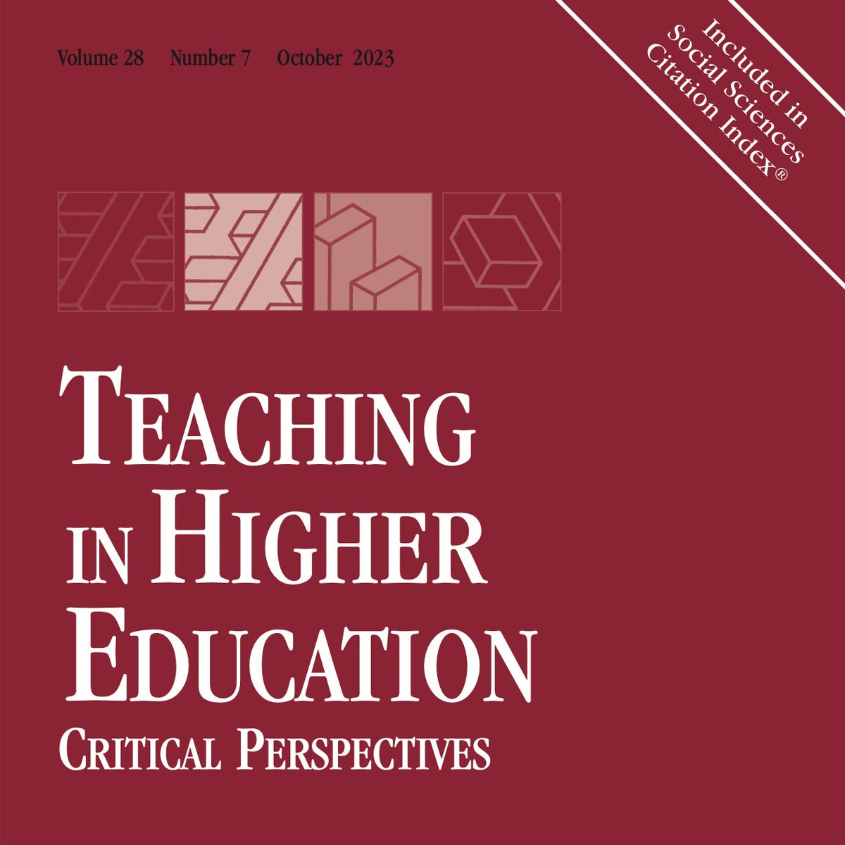 TeachinginHE's tweet photo. New publication alert! 🚨 

Universal design for learning as emancipatory education? Politics, disagreement, discomfort  By Emma Dolan

By Emma Dolan

https://t.co/S7PgzbxXTI

#HigherEducation #UniversalDesign #UniversalDesignForLearning #UDL https://t.co/Wp7glhIs5F