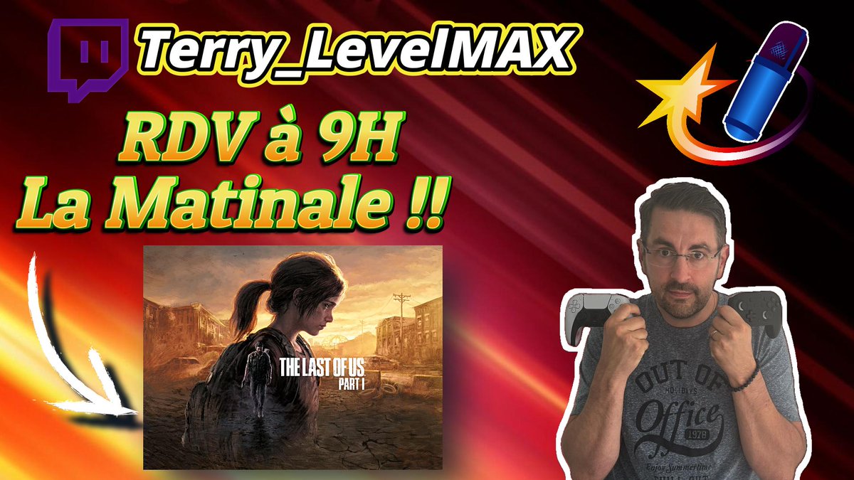 Terry_LevelMAX's tweet image. RDV à 9H #lamatinale un café, des l'infectés et du chill
et c'est parti !
twitch.tv/terry_levelmax