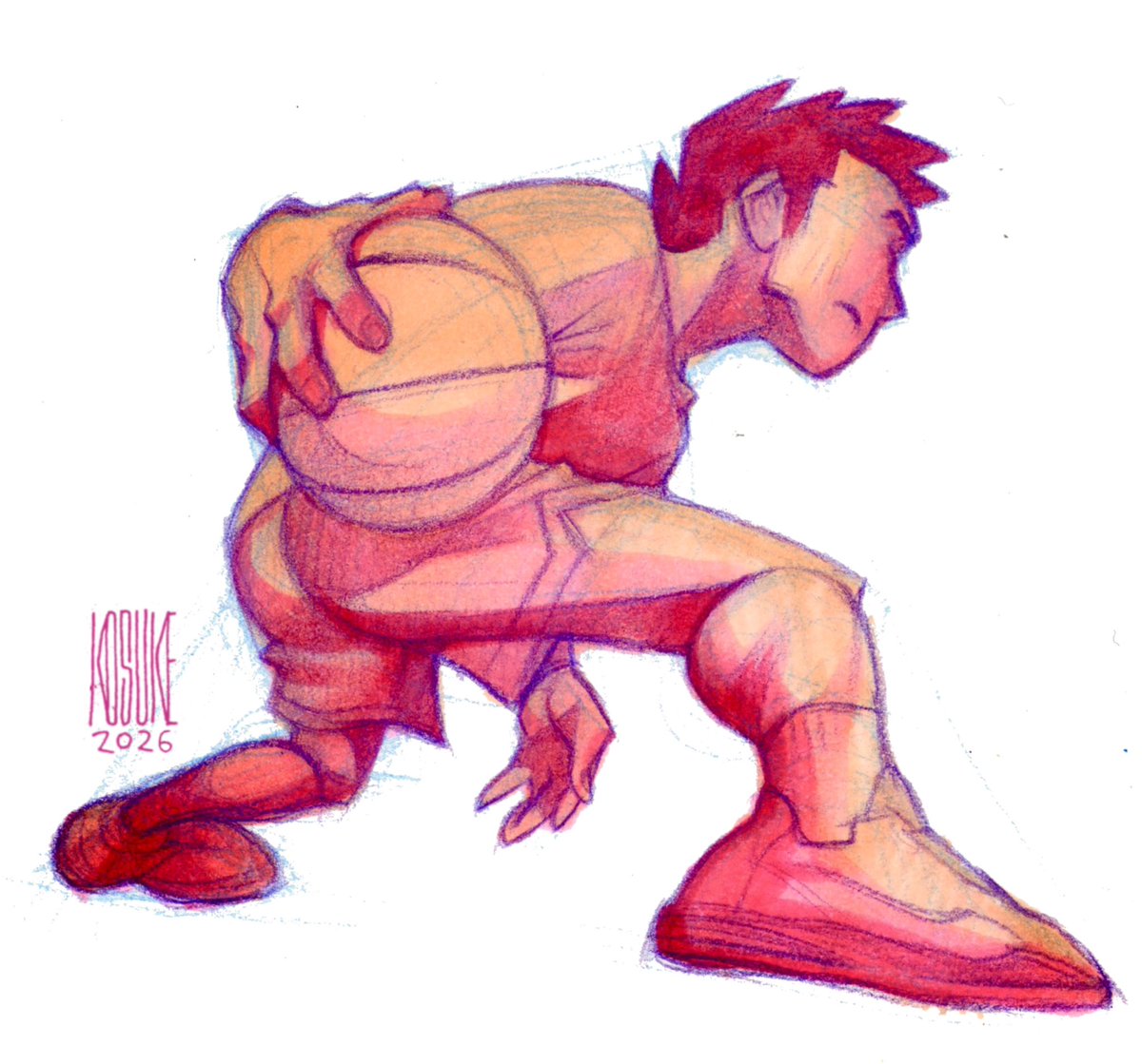 Kosuke_miyagi's tweet image. 身体を描く練習。