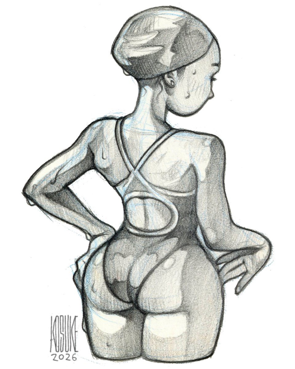 Kosuke_miyagi's tweet image. 身体を描く練習。