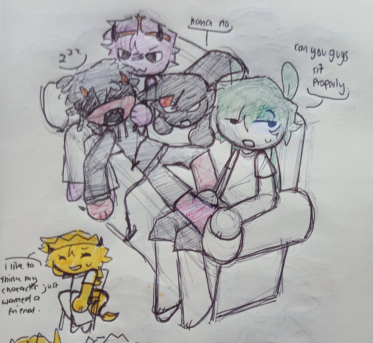 bearfistduo's tweet photo. doodles #unstableuniverse #lifestealsmp #colourcrew (?) https://t.co/DKTfs3mEKb