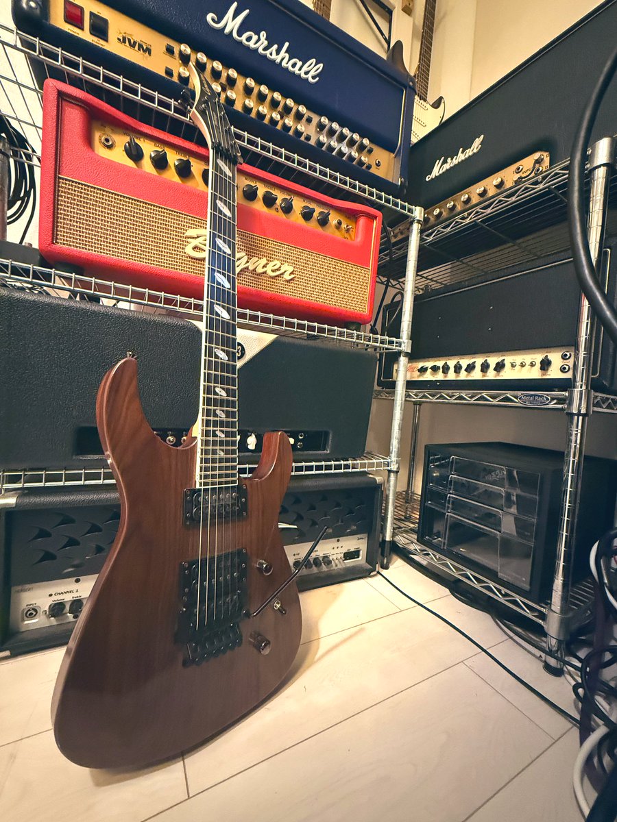 gen_futatsugi's tweet photo. 近所の居酒屋で知り合った方からまさかのギターを譲っていただきました🎸しっかりいい音します。

ちょうどフロイドローズ付きのものを欲しいと思ってたところなので嬉しい、、、大切に使いますありがとうございます。

人生色々ですね。

#caparison https://t.co/IfefFE6V5v