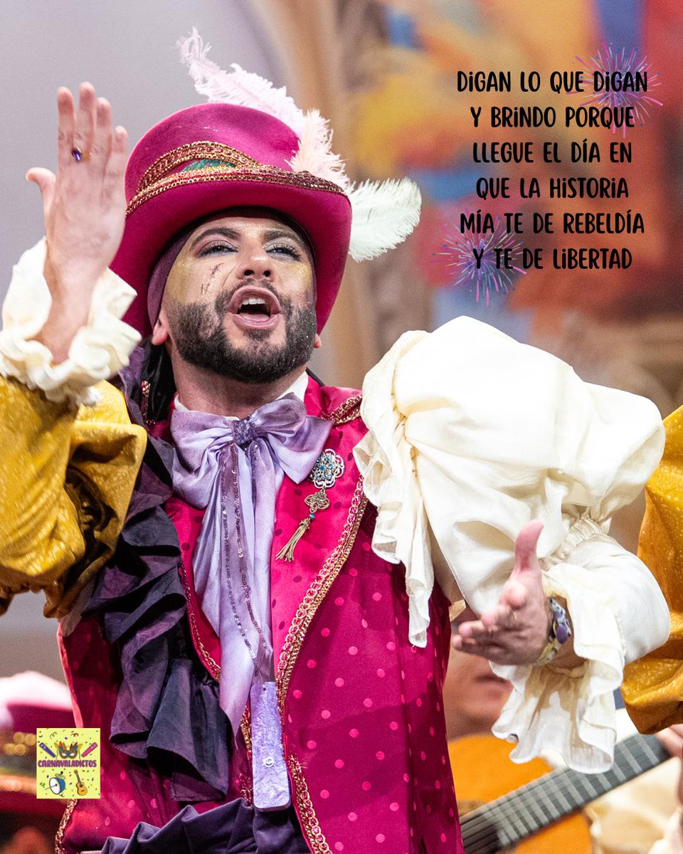 Comparsa Digan lo que digan
<a href="/comparsaJoseja/">La comparsa de Joseja</a> 
#Coac2026P11

Digan lo que digan
Y brindo porque llegue el día
En que la historia mía
Te de rebeldía
Y te de libertad