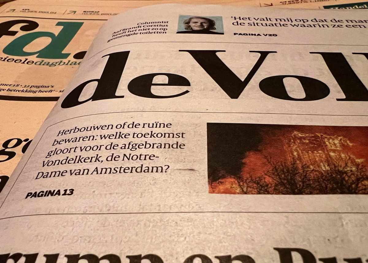 BartMos's tweet photo. Het staat er echt: de Notre-Dame van Amsterdam… https://t.co/EeulaF9d5E
