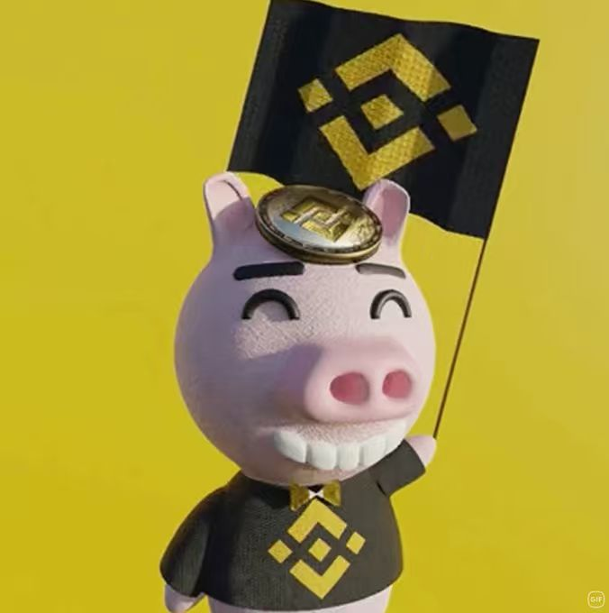 Bscmemecoin's tweet photo. 我刚刚发现了第一个 BNB 吉祥物！

它在 Reddit 上，是一只小猪！
这是币安团队在四年前制作的。
为给他取了个可爱的名字叫猪安安。
https://t.co/YJwnZoRDcb https://t.co/1RwGu895Mm