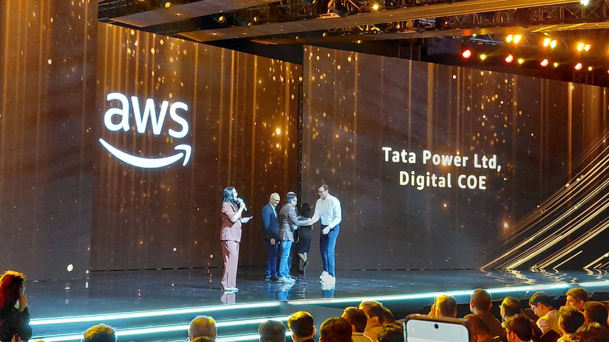 HARSHASV8's tweet photo. A special moment at the AWS AI Conclave as teams were recognised for real-world AI impact. The AI Awards celebrated meaningful innovation across industries. Congratulations to the award recipients. 
@AWS #AWSAIConclaveBengaluru #AIInnovation #CloudLeadership https://t.co/93iDaxLZbH