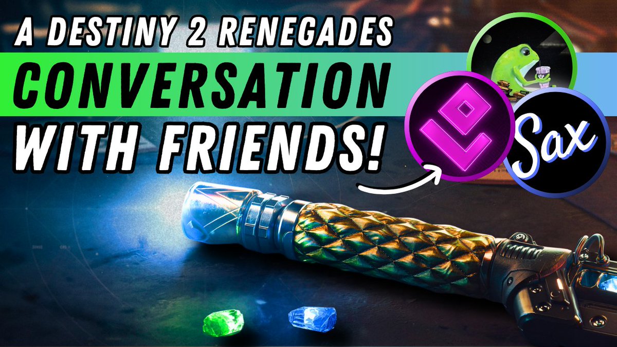 🔴 LIVE NOW! A RENEGADES in Review Podcast with <a href="/LlamaOnD2/">Llama</a>  &amp; <a href="/toadsmoothie/">Toadsmoothie</a>  just dropped! 🔥

In this episode we talk about EVERYTHING from the latest expansion including the Campaign experience, The Lawless Frontier Activity, The Praxic Blade, and SO MUCH More! 😄

We also