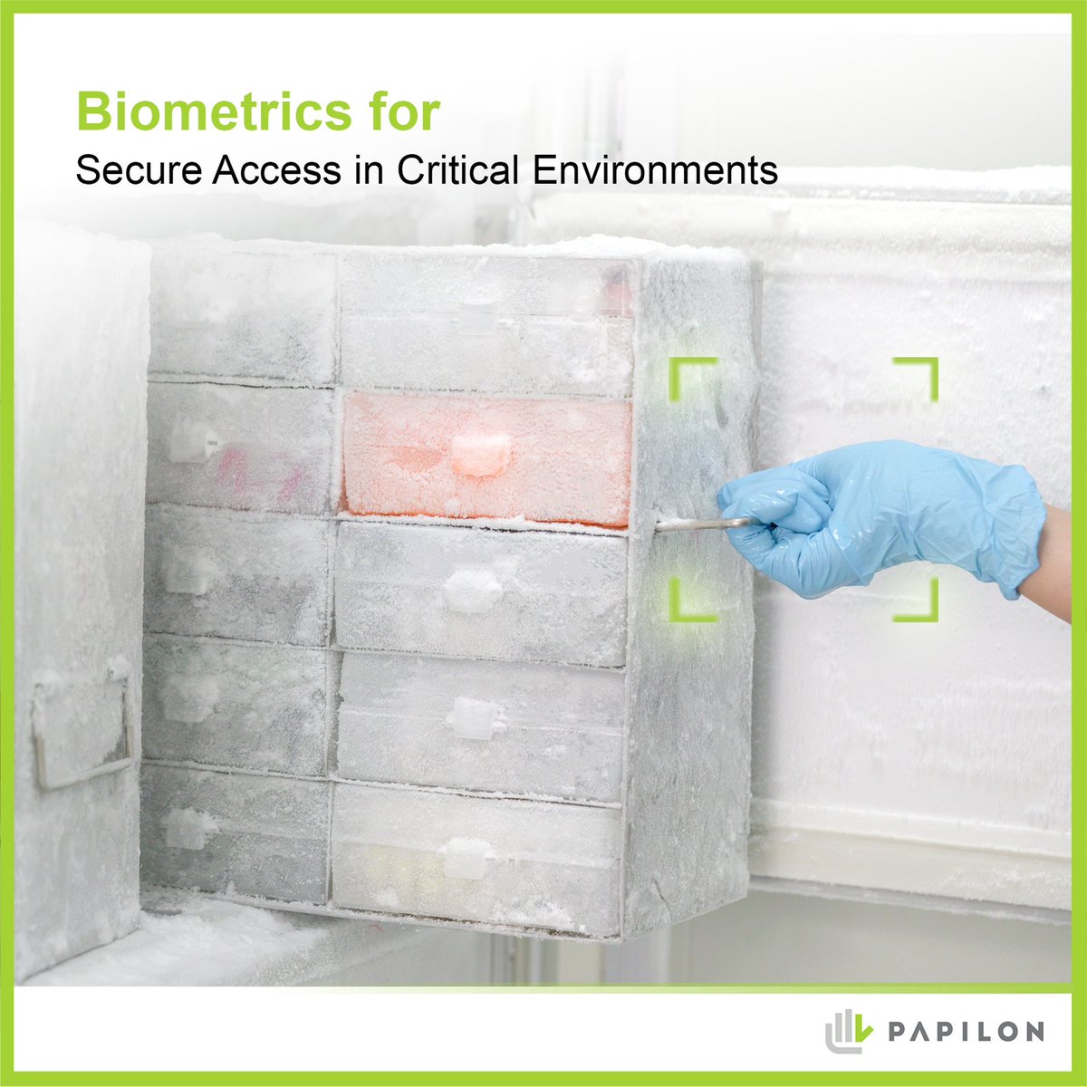 Hepimiz laboratuvarlar ve tıbbi tesis gibi yerlerde malzemelerin güvenli ve sağlam bir şekilde saklanmasının ne kadar önemli olduğunu biliyoruz. Bu mekanlarda güvenlik insan hayatını ve toplum sağlığını doğrudan etkileyen alanlardır.

Biyometrik kimlik doğrulama;
yalnızca yetkili