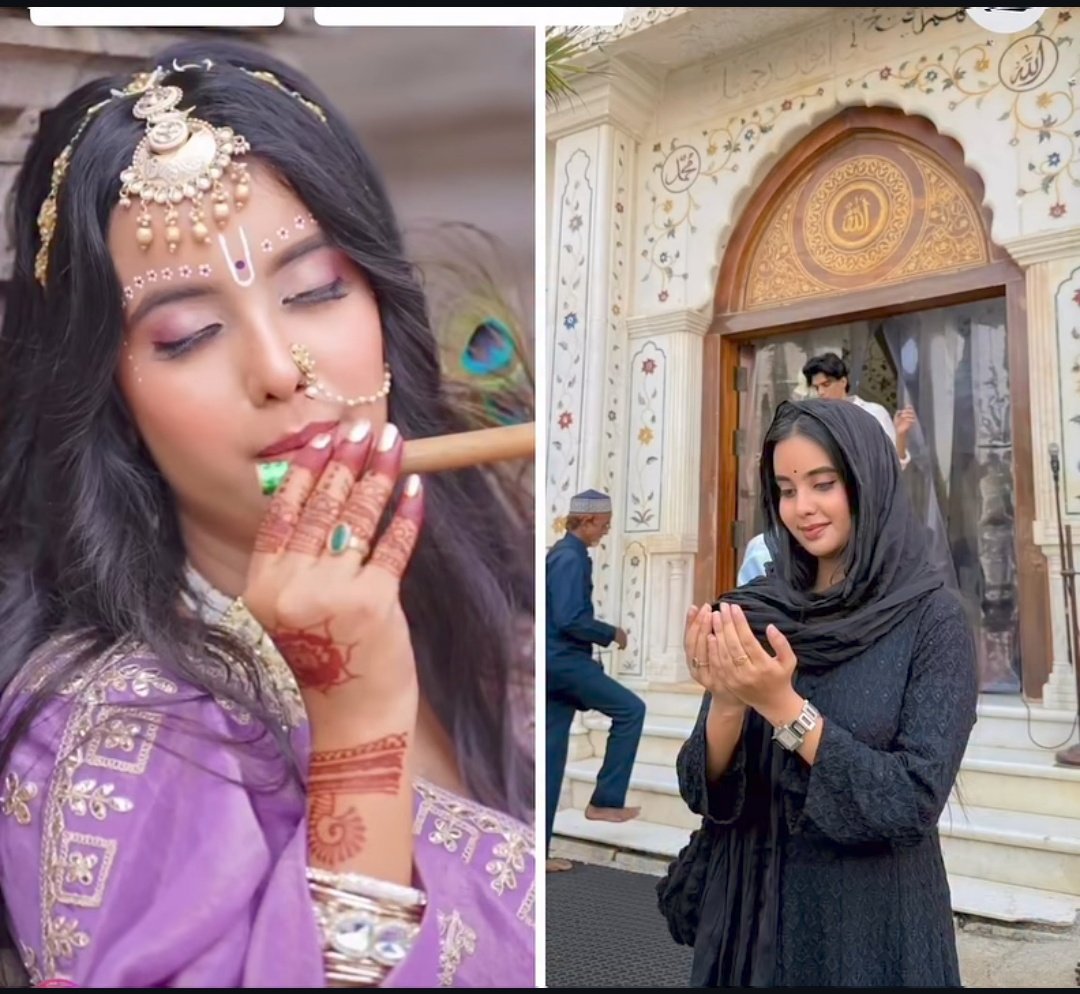 Randomramsena's tweet image. WAKE UP BEFORE IT BECOMES NORMAL 🚨

A girl with 3 million followers once walked a path of devotion.

Now Mumbai, new prayers, new identity same audience.
Ask yourself: Who is being influenced? And why?
Blind admiration today becomes blind imitation tomorrow.
Protect your values.…