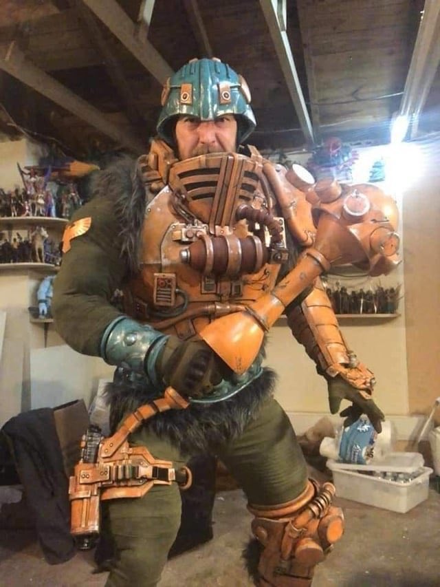 The first pic: a major Hollywood film. 

The second pic: a cosplayer. 

The difference is in the love and respect.