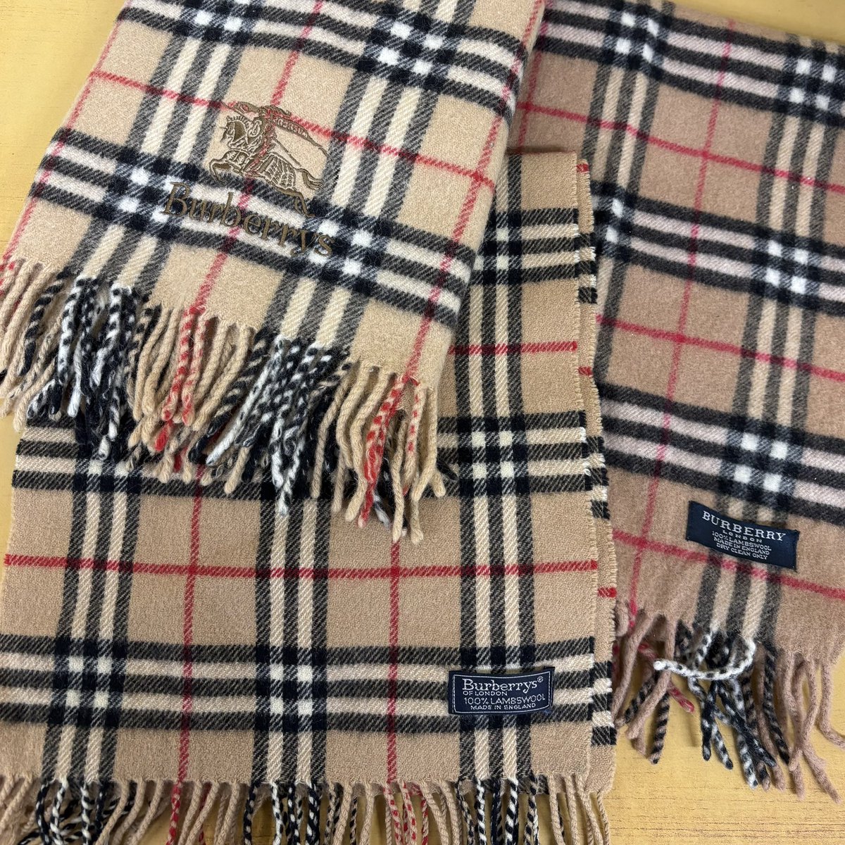 今日の出品… バーバリー マフラー ブランケット #burberry