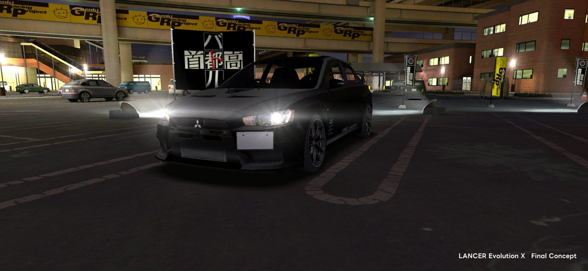 wmmtevo1's tweet photo. 実際の車両のリムサイズを考えると、純正ホイールよりはカスタムホイールを使うのが現実と似ています
#ドリスピ
#ランエボ https://t.co/dsojMshPet