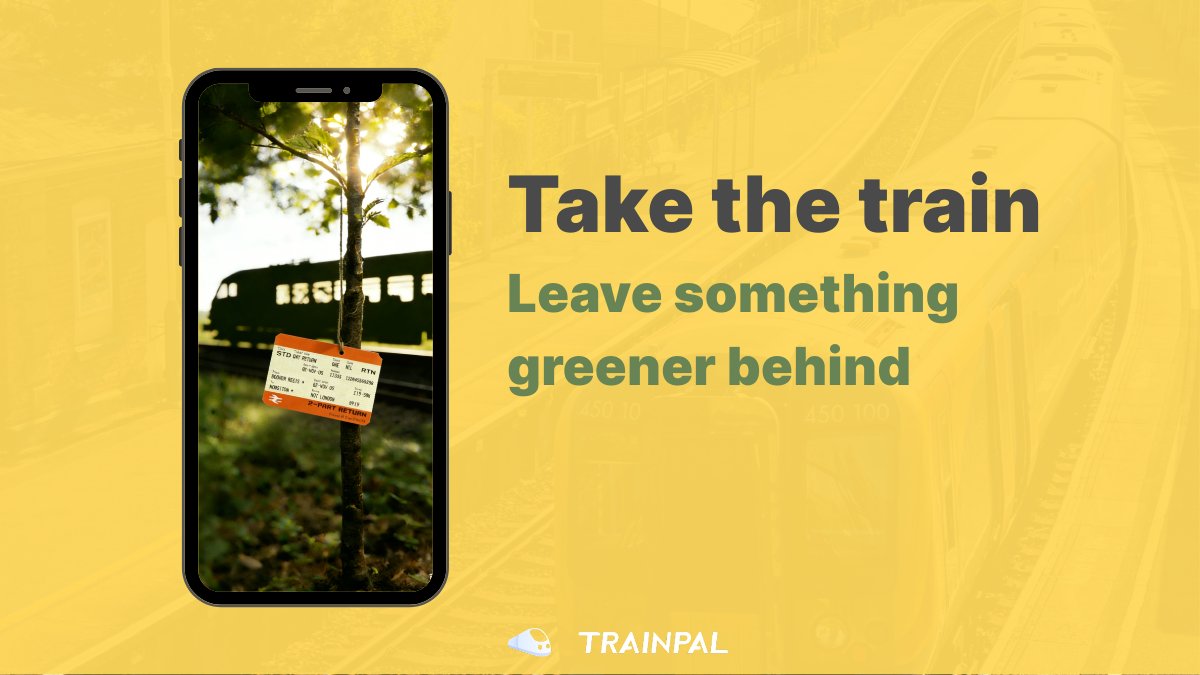 trainpal_go's tweet image. Your next journey is planting hope! 🌍 
We're turning journeys into forests. Choose train travel → Collect Green Energy → Grow your virtual tree → We plant a real one for you!    
Start your green story now on TrainPal! #trainpal#treenation