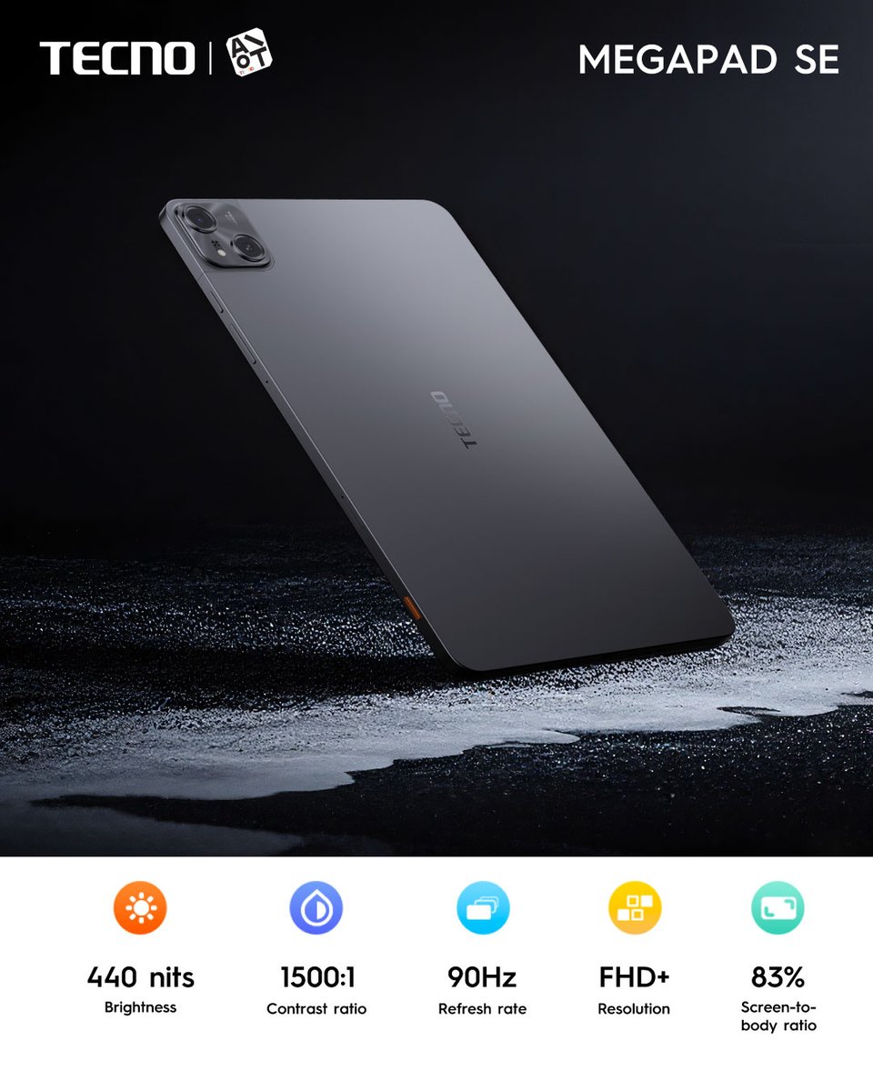 TECNOMobile254's tweet photo. Good morning 📷
Big screen. Smooth display. Clear details 📷
The TECNO Megapad SE comes with a large FHD+ display and 90Hz smooth refresh, making every scroll, watch, and study session feel easy.
#MEGAPADse #MEGAPADSeries #megapad #TECNOAI #TECNOAISoEasy https://t.co/mmn7upKIvF