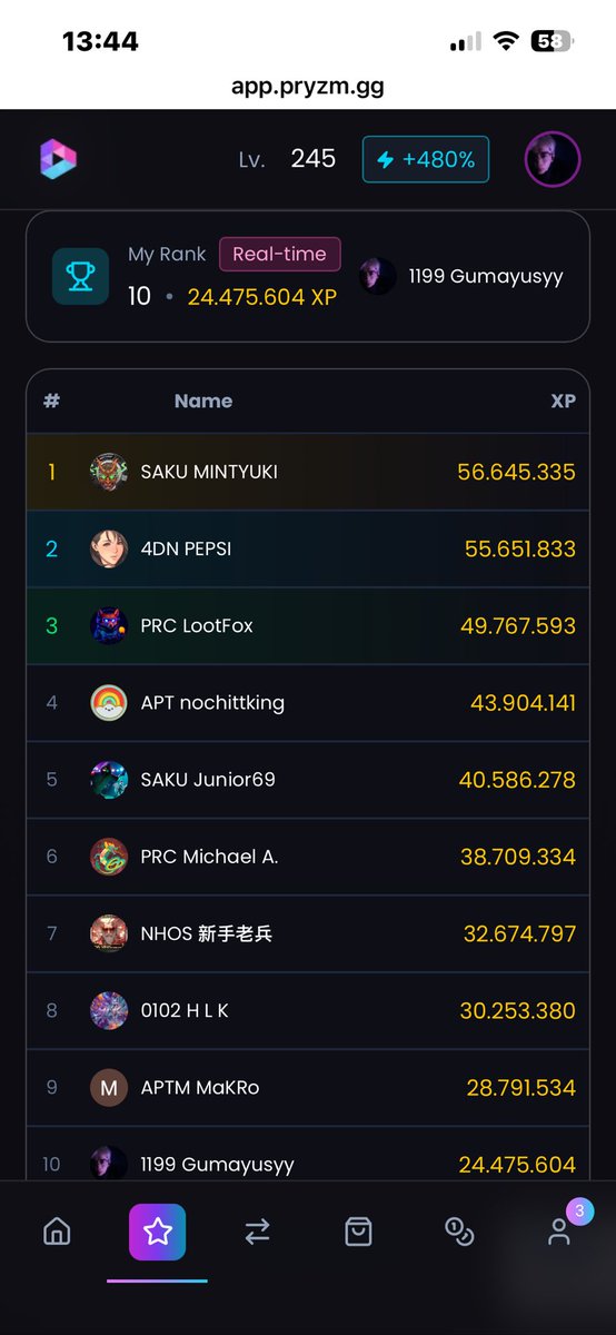 oatcon009's tweet photo. The Fusion event gives a huge amount of XP for everyone to earn, which will be very beneficial for the upcoming TGE. In addition, by participating in the event, players can receive many in-game rewards as well as cash rewards. This is truly an event worth joining.
@pryzm_gg https://t.co/nSBhPpwhfo