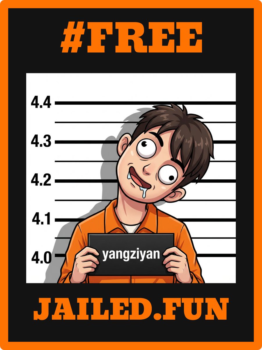yangziyan168's tweet photo. i got life sentence 😭💀

moving into @Jaileddotfun soon

[ drop your mugshot here👇] https://t.co/YLvmZ1Bvv2
