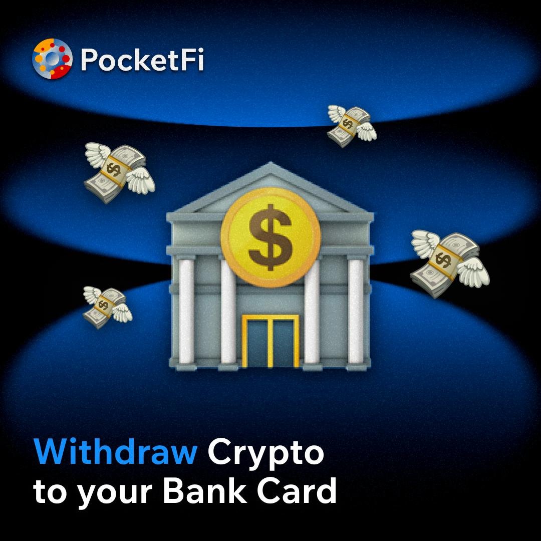 🏧 PocketFi just turned into a CryptoATM withdraw crypto straight to your bank  card. no extra steps. fast and native. → https://t.co/t9wtK1Zzwh