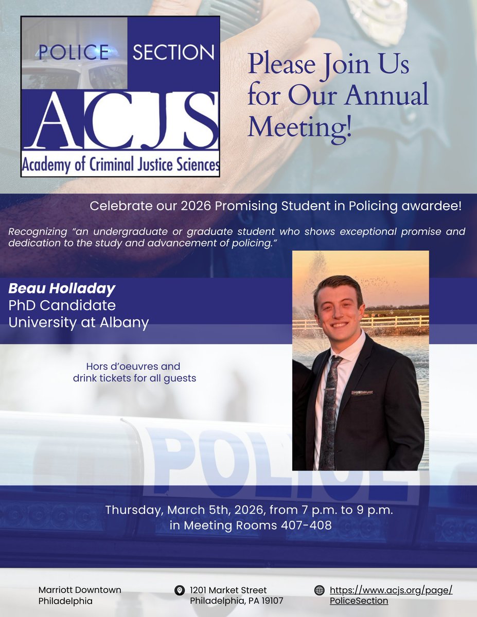 ACJS Police Section tweet media