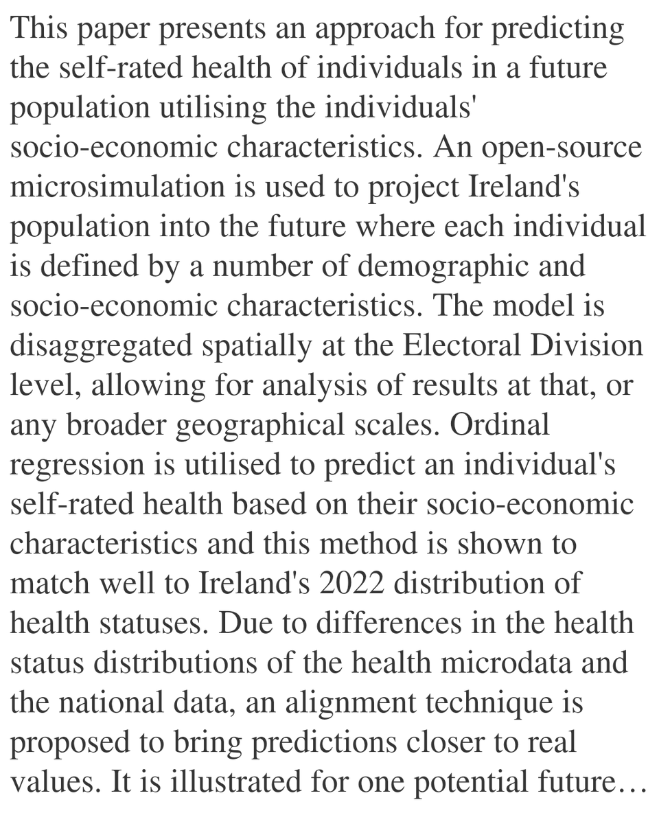 PIN's tweet image. Predicting Long-Term Self-Rated Health in Small Areas Using Ordinal Regression and Microsimulation

Seán Caulfield Curley, Karl Mason, Patrick Mannion
arxiv.org/abs/2601.14335 [𝚌𝚜.𝙼𝙰 𝚌𝚜.𝙲𝚈]