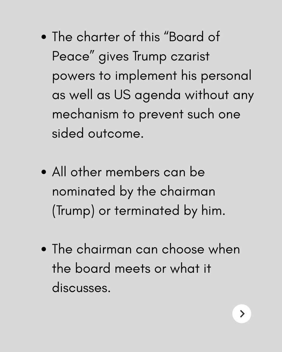 Haqooq_e_Khalq's tweet photo. This “Board of Peace” gives Trump czarist powers to implement his personal as well as US agenda https://t.co/ZG9ne9CfRH