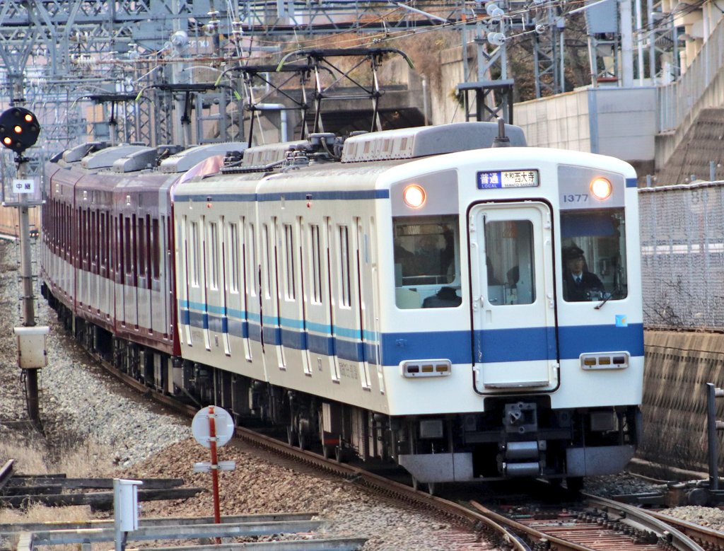 1/22 近鉄1252系1277F(VE77)(東武8000系塗装)＋8A系8A407F(8A07) 今日