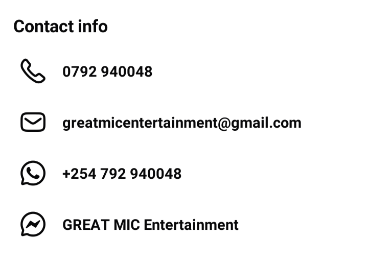 Greatmic_ent's tweet photo. Inquiries and bookings.
#TasteOfQuality https://t.co/NQpaLGM9rc